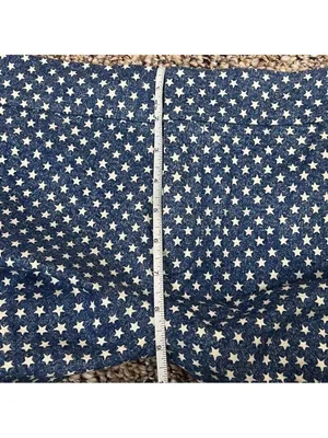 American Living Women Jean Shorts Stars Size 8 Stars Blue White thumbnail 8