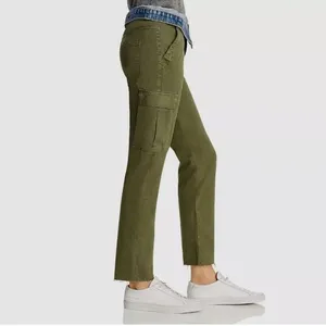 Hudson -1169 Women's Green‎ Cargo High Rise Denim Waist Trousers Pants Size 25 thumbnail 7