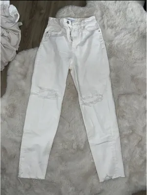 ZARA White Jeans thumbnail 1