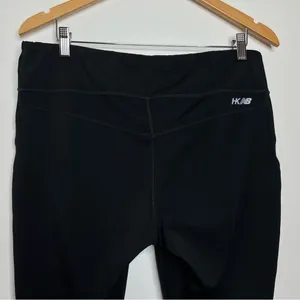 New Balance Black Athletic Workout Leggings Women’s size XL ruching at bottom thumbnail 5