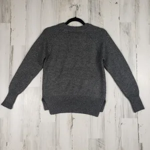 NWT St. John's Bay Gray Metallic Heavyweight Crew Neck Sweater Womens Size Small thumbnail 8
