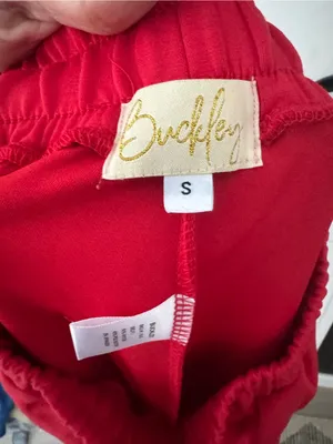 The Buckley Cloud Set 2.0 Wide Leg Bottoms & Pullover Set Small New Red thumbnail 2