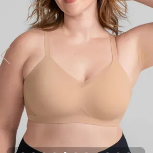 Honeylove Wire Free CrossOver Bra in Sand (Tan/Nude) - Size M (36 B/C) thumbnail 1