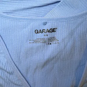 Garage Light Blue Long Sleeve Crop Top thumbnail 4