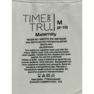 NWT Time and Tru Mama Bear Patriotic Maternity T-Shirt White Medium 4th of July thumbnail 11