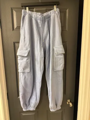 Abercrombie Cargo Joggers High-Waisted sweatpants L thumbnail 2