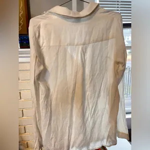 Princess Polly White Oversized Button Up Shirt thumbnail 5