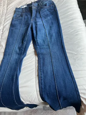 Dark Blue Women's Flared Jeans Size 3 thumbnail 1