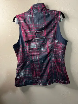 Brooks Running Pink Blue Print Full Zip Athletic Vest Women’s thumbnail 7