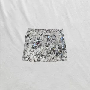 Edikted Dazzling Silver Mini Skirt thumbnail 2