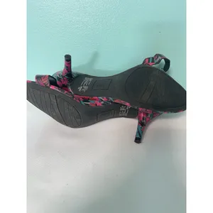 Fioni Colorful Floral Print Sandals with Straps Shoes‎ Size 9 S-361 thumbnail 6
