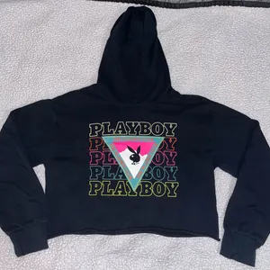 Playboy crop hoodie thumbnail 2