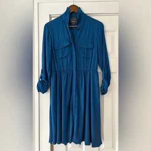 Maeve Long Sleeve Blue‎ Dakota Dress Size XS EUC thumbnail 4