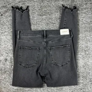 Express Denim Jeans Mid-Rise Skinny 6R Black thumbnail 8