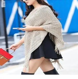 Shawl Cape in tan color one size fits all new thumbnail 2