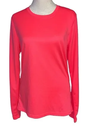 Brooks Rock N‎ Roll marathon series florescent pink long sleeve top M thumbnail 1