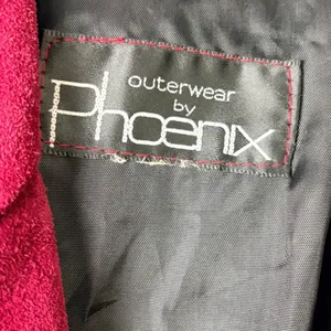 Vintage Phoenix Burgundy Black Suede Cutout Cropped Jacket‎ M Art Western AS IS thumbnail 4