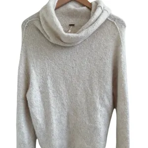 Free People Stormy Ivory Cozy Cream Cowl Turtleneck‎ Sweater S thumbnail 4