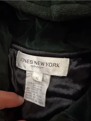 Jones New York Sport Quilted Velour Hooded Jacket Size S thumbnail 5