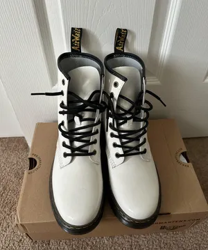 White Dr. Martens Boots thumbnail 1