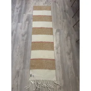 Madewell Striped Brushed Scarf Cream Tan Rust‎ NWT thumbnail 4