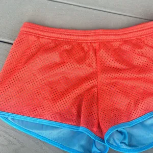 Reebok Y2K Red Blue Mesh Running Shorts‎ Size Small thumbnail 4