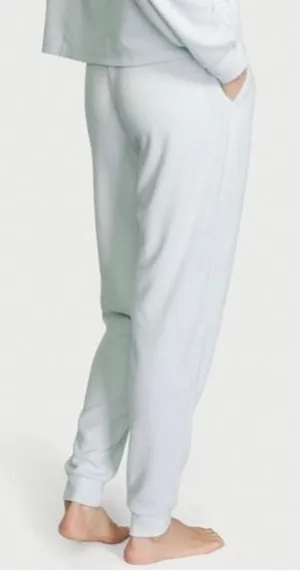 Victoria’s Secret Light Blue Glow‎ Waffle Henley Jogger Lounge Pants thumbnail 1