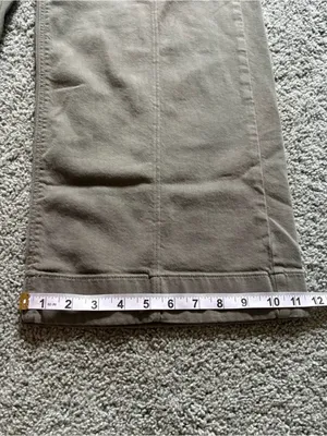American Eagle Low Rise Baggy Wide Leg Green Pants Jeans Womens Size 12 Stretch thumbnail 4