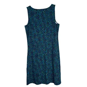 Isaac Mizrahi Live Blue Green Abstract Floral Sleeveless Shift‎ Dress A572626 MT thumbnail 9