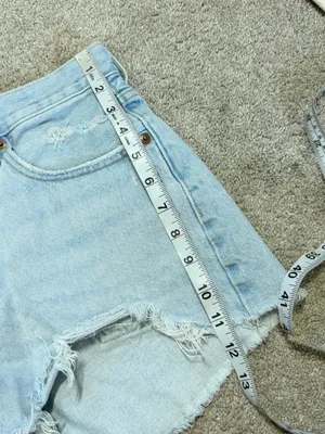Levi’s 501 Women’s Original Shorts Denim High Rise Button Fly in Light Wash 28 thumbnail 9