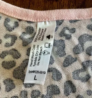 Animal Print Racerback Top Pink Size L thumbnail 4