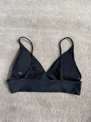 Aerie Real Good Black Triangle Bralette – Size Small thumbnail 3