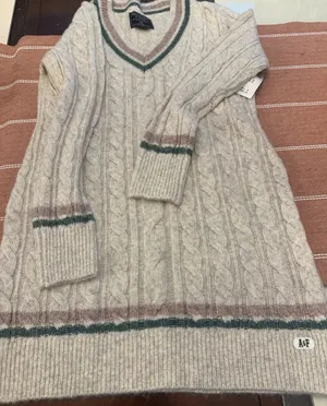 Abercrombie & Fitch White Cable Knit Sweater thumbnail 1