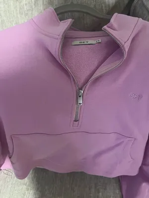 SET Active Lavender Half-Zip Sweatshirt thumbnail 1