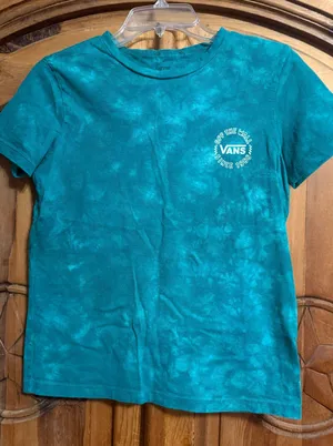 Vans Blue Green Short Sleeve Tshirt thumbnail 1