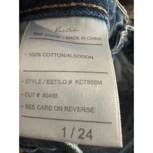 Kancan High Rise Distressed Straight Leg Jeans Blue 1/24 Boho Grunge thumbnail 4