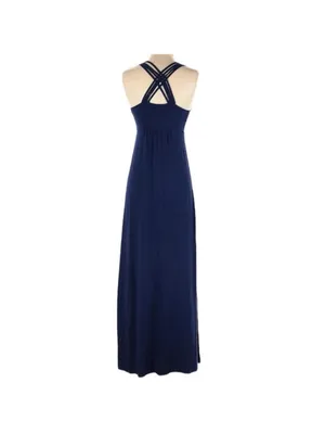 Calvin Klein Navy Blue Spaghetti Strap Maxi Dress Size XS thumbnail 4