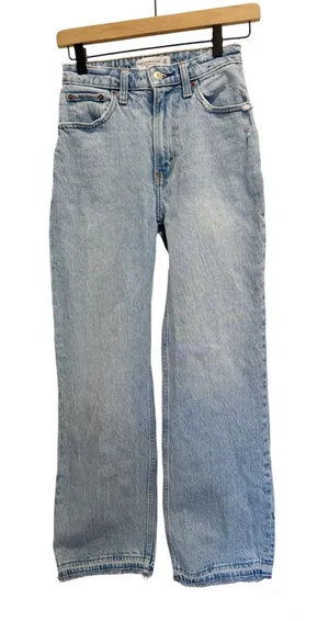 ABERCROMBIE & FITCH Curve Love The 90’s Relaxed Jean‎ High Rise Released Hem 24 thumbnail 1