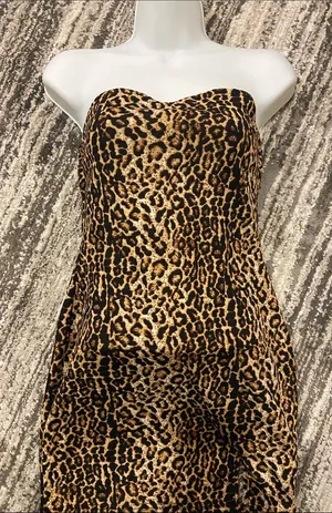 SheIn Animal Print sleeveless dress size small thumbnail 1