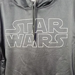 Star Wars hooded black sweatshirt hoodie sz Medium thumbnail 2