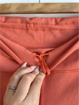 Lululemon Wunder Train High-Rise Short 6” Crunch Coral Everlux Bike Shorts 12 thumbnail 5