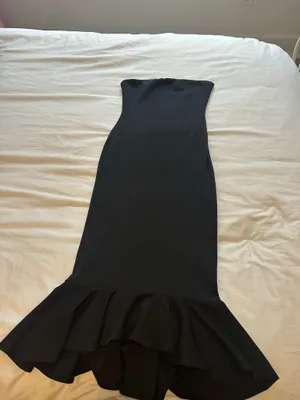 superdown Maxi Black Dress Izzy Ruffle thumbnail 5