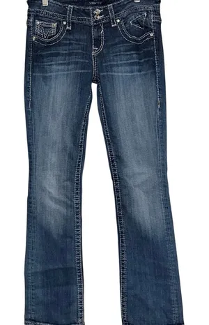 Vigoss Women's The New York Slim Boot Low Rise Blue Jeans Size 7/8 thumbnail 1