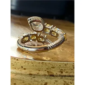 Judith Ripka Simulated Diamond Ring Size 7 thumbnail 4