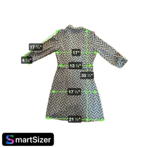 Julie Brown‎ NYC Geometric Wrap Dress Surplice Tie Knee Length S Black/White thumbnail 3