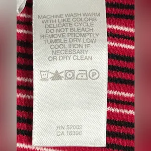 Liz Claiborne Striped Red, Black and White Sweater - Size Medium - GUC thumbnail 5
