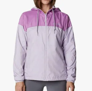 Columbia windbreaker hoodie fleece lined Sz M Women's Lavender Lilac Ski thumbnail 1