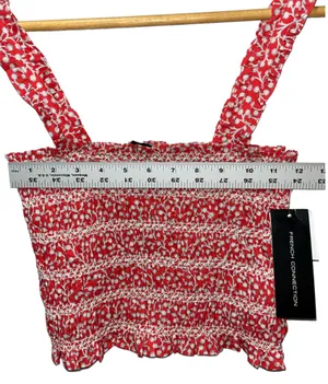 Smocked Organic Cotton Tank Dainty Blooms Size 6 Hibiscus thumbnail 5