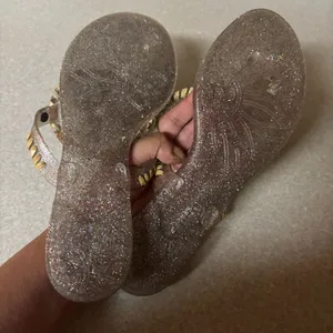 Jack Rogers Georgica Multicolor Glitter Preppy Resortwear Studded Jelly Sandal 8 thumbnail 5