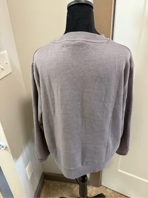 Mountain And Isles Grey Pullover Crewneck Sweatshirt‎ Mountains Outdoor Sunset L thumbnail 5